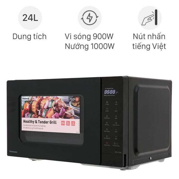 Lò vi sóng có nướng Panasonic NN-GT35NBYUE 24 lít - tieu_chuan / den