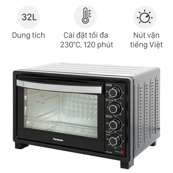 Lò nướng Panasonic NB-H3203KRA 32 lít - tieu_chuan / den