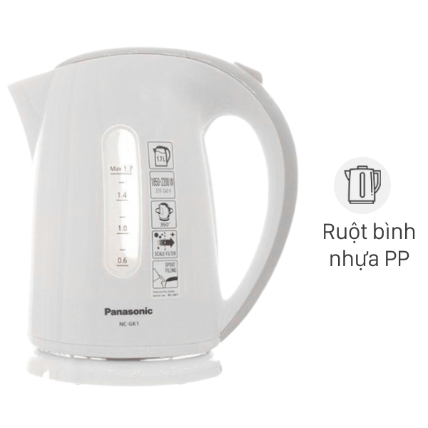 Bình đun siêu tốc Panasonic 1.7 lít NC-GK1WRA - tieu_chuan / den