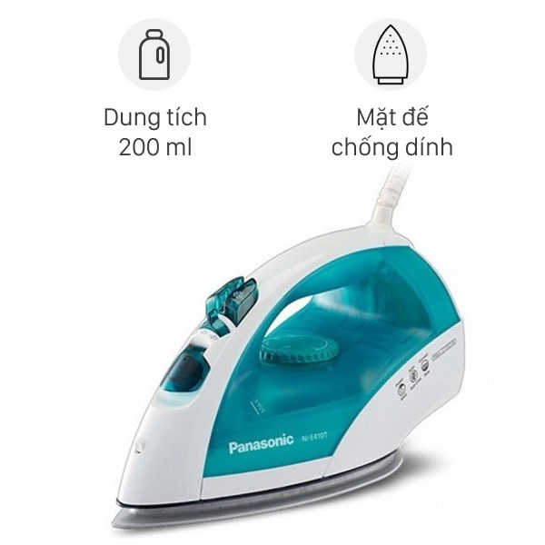 Bàn ủi hơi nước Panasonic PABU-NI-E410TMRA 2150W - 1000w / den