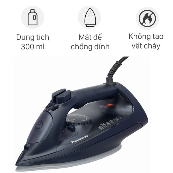 Bàn ủi hơi nước Panasonic NI-U800ARA 2600W - 1000w / den
