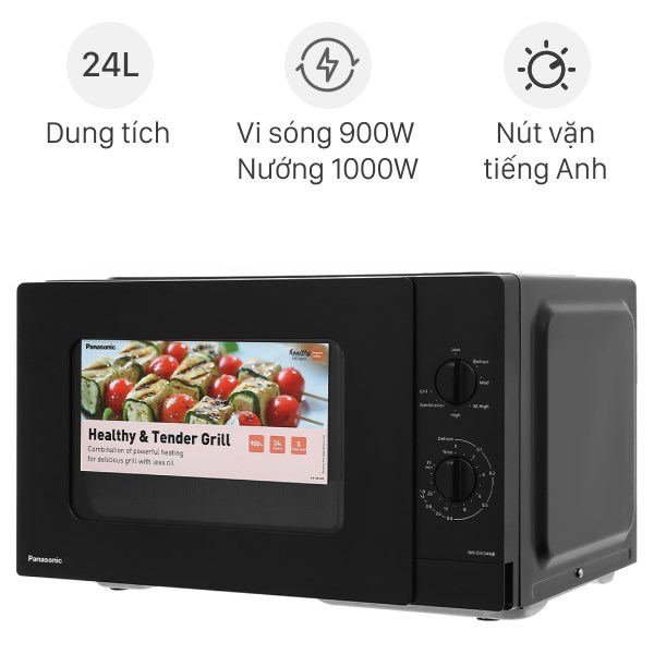 Lò vi sóng có nướng Panasonic NN-GM34NBYUE 24 lít - tieu_chuan / den