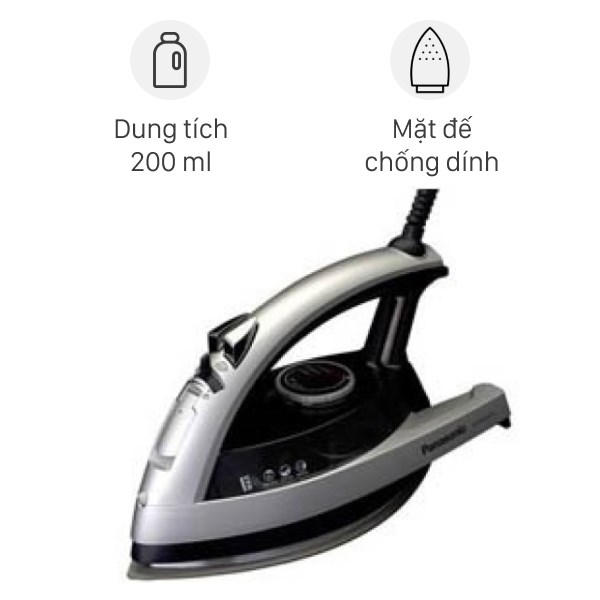 Bàn ủi hơi nước Panasonic NI-W650CSLRA 2200W - 1000w / den