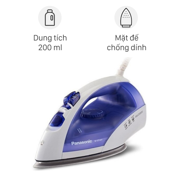 Bàn ủi hơi nước Panasonic PABU-NI-E510TDRA 2320W - 1000w / den