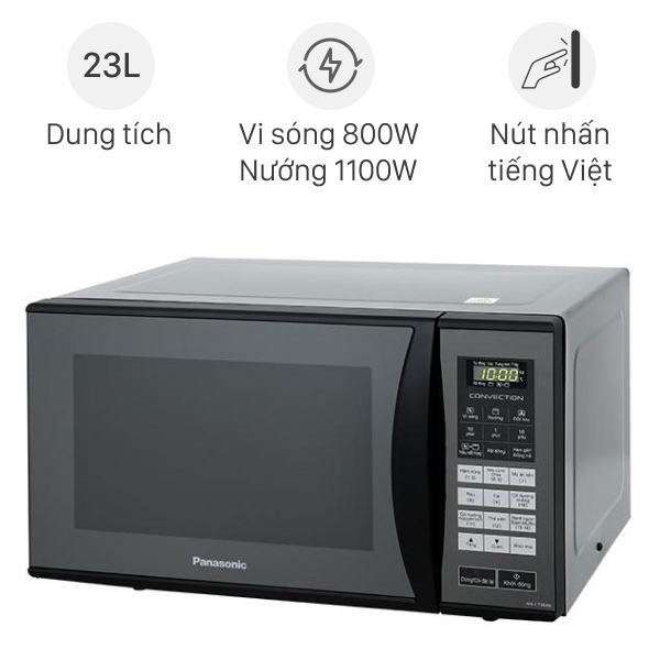 Lò vi sóng có nướng Panasonic NN-CT36HBYUE 23 lít - tieu_chuan / den